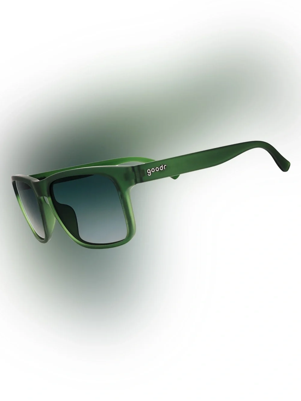 Goodr Grand Gs sunglasses NWT with green gradient lenses